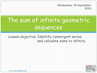 Infinite Geometric Sequences and Convergent Series