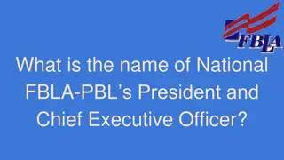 National FBLA-PBL Organization Information