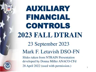 Financial Controls and Procedures for Auxiliary Units