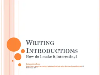 Crafting Engaging Introductions to Captivate Your Readers