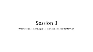 Farmer Organizations and Smallholder Farmers in Agroecology