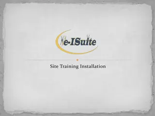 Guide to Installing and Setting Up e-ISuite Training Program