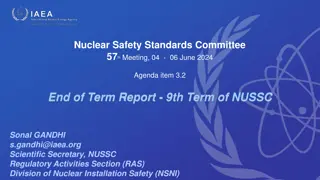 NUSSC 57th Meeting - End of Term Report & Safety Standards Update