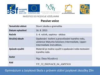 Understanding Passive Voice: Rules and Examples