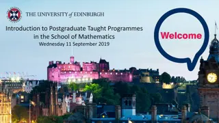 Postgraduate Taught Programmes Overview