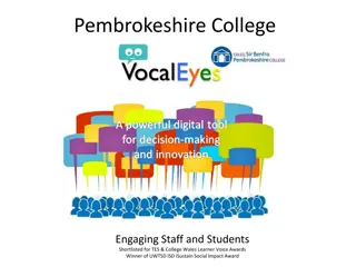 Pembrokeshire College: Enhancing Student and Staff Engagement Through VocalEyes