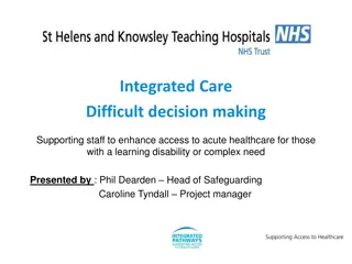 Enhancing Access to Acute Healthcare for Individuals with Learning Disabilities: Supporting Staff in Difficult Decision-Making