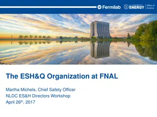 Evolution of ESH&Q Organization at Fermilab