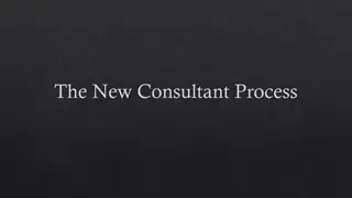 Consultant Process Updates and Revisions