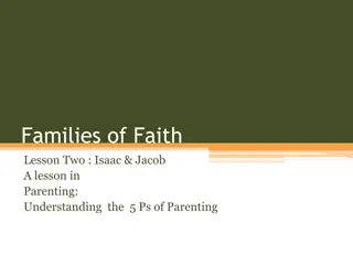 Lessons from Isaac and Jacob: The 5 Ps of Parenting