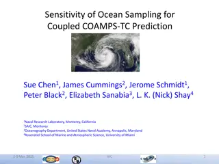 Sensitivity of Ocean Sampling for Coupled COAMPS-TC Prediction Study