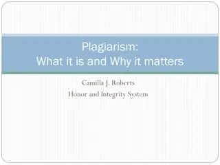 Plagiarism: Importance and Consequences