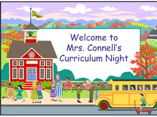 Mrs. Connell's Curriculum Night Highlights