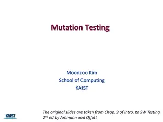 Mutation Testing in Software Testing