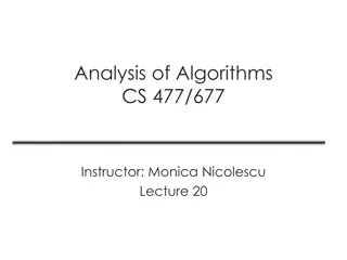 Greedy Algorithms in Algorithm Analysis