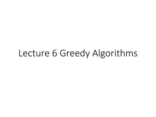 Greedy Algorithms in Algorithmic Design