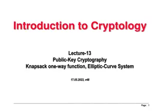 Overview of Public-Key Cryptography and Knapsack Problem in Cryptology