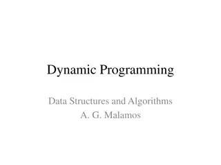 Dynamic Programming in Algorithms