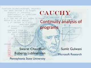 Continuity Analysis of Programs