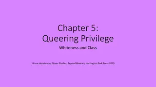 Queer Perspectives on Privilege, Whiteness, and Class