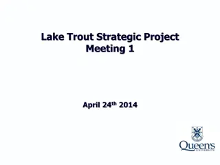 Lake Trout Strategic Project Meeting Summary