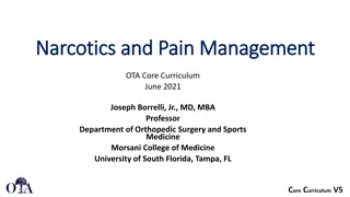 Pain Management in Orthopedic Surgery