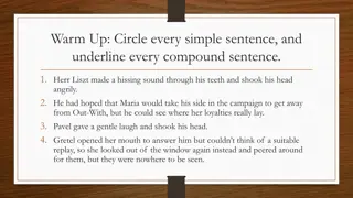 Sentence Types: Simple vs Compound