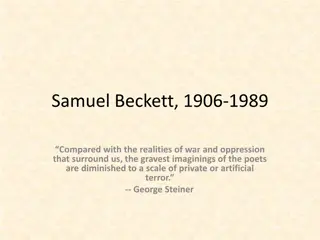 Insights into Samuel Beckett's Existential World: A Reflection on Language and Despair