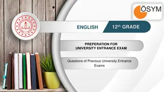 12th Grade English University Entrance Exam Preparation