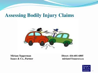 Bodily Injury Claims: Types of Damages and Compensation