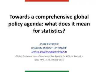 Enhancing Global Statistical Systems for Sustainable Development