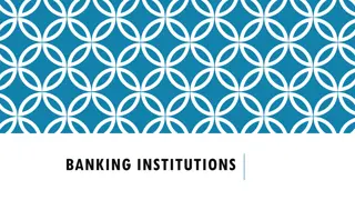 Banking Institutions and Their Types