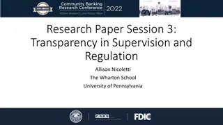 Transparency in Banking: Examining Disclosure and Regulation