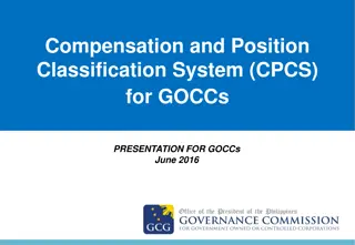 CPCS Guiding Principles and Position Classification System for GOCCs