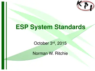 ESP System Standards Overview and Qualification Requirements