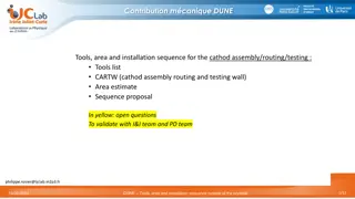 Mechanical Contributions & Installation Sequences for Cathode Assembly in DUNE Project