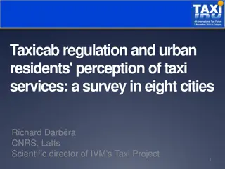 Survey on Taxi Services and Urban Residents' Perception in Eight Cities