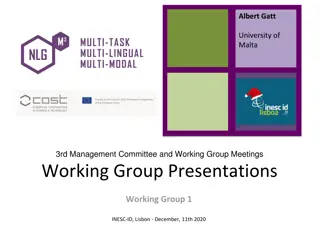 Overview of Albert Gatt's Working Group Presentation at INESC-ID, Lisbon