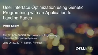 Genetic Programming for User Interface Optimization at EICS 2017