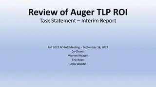 Review of Auger TLP ROI Task Statement Interim Report Fall 2022 NOSAC Meeting