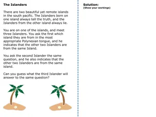 Tricky Islander and Camel Puzzles