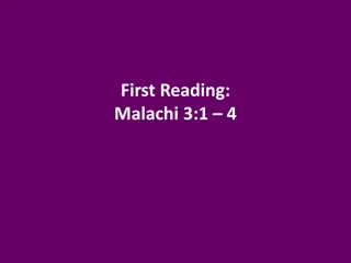 The Coming of the Lord in Malachi and Luke