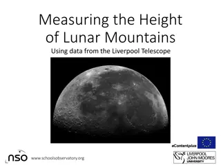 Estimating Lunar Mountain Heights with Shadow Lengths