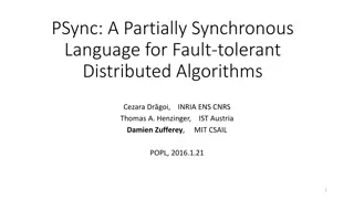 PSync: A Partially Synchronous Language for Fault-tolerant Distributed Algorithms