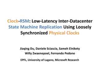 Low-Latency Inter-Datacenter State Machine Replication Using Clock-RSM