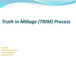 Understanding Truth in Millage (TRIM) Requirements and Processes in Florida