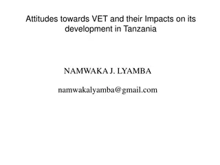 Attitudes Towards VET and Its Impacts on Development in Tanzania