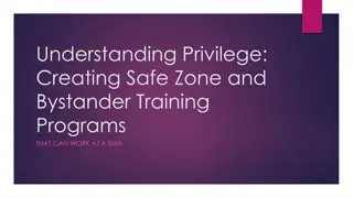 Privilege and Creating Safe Zone Programs at SMA