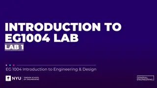 Introduction to EG1004 Lab - Engineering & Design Overview