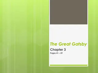 The Great Gatsby - Chapter 3 Highlights